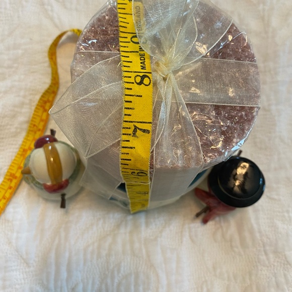 Christmas candle holder with snowman, including candle - Picture 13 of 13